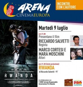 Stasera a Faenza finalmente il film RWANDA, all'Arena Cinema Europa!