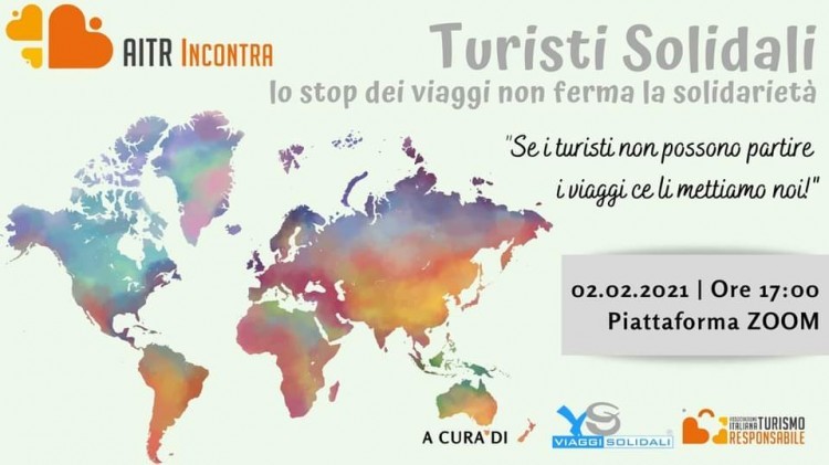 Viaggi solidali socio di AITR, lancia una campagna di raccolta fondi per continuare a sostenere i propri partner e i progetti sociali nei paesi dove purtroppo ormai da un anno, a causa della pandemia, i turisti non possono più viaggiare. Anche se tutte le partenze sono state cancellate, la solidarietà non si può fermare! Attraverso “Turisti Solidali” le comunità locali e gli operatori turistici in paesi come Myanmar, Marocco, Senegal, Ecuador e Romania potranno ricevere un aiuto economico, simbolico e concreto allo stesso tempo, per poter continuare le loro attività, con la speranza di poter presto incontrare di nuovo i viaggiatori.