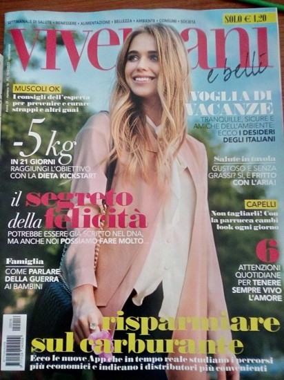 È uscito oggi il settimanale "Viversani e belli" con una mia consulenza su come sarà la prossima stagione turistica all'articolo di Tiziano Zaccaria: Dove andiamo in vacanza?  ***Da pag. 13 a pag. 16. ***A soli 1 euro e 20, in tutte le edicole! Giorgio Gatta
